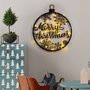 Wallity XMASBLACK - 030 Accesorio decorativo de pared de metal con LED